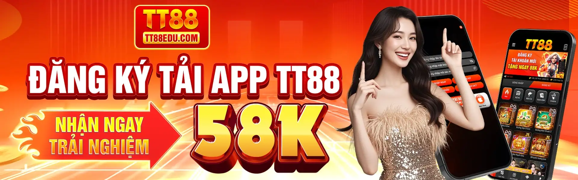 đăng ký tải app nhận 58k